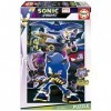 Educa - Sonic Prime Neon | Puzzle des Enfants de 300 pièces Qui Brillent dans lobscurité. Mesure : 40 x 28 cm. Composé de Gr