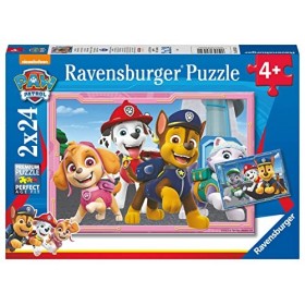 Ravensburger - Puzzle Enfant - Puzzles 2x24 p - Les chiens héros / PatPatrouille - Dès 4 ans - 80534