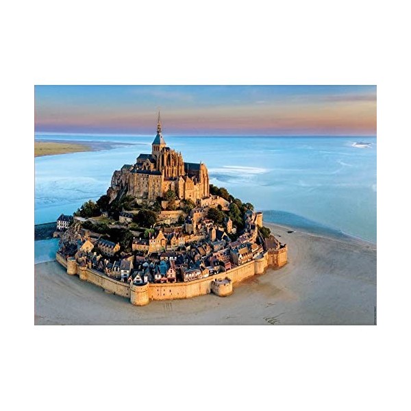 Educa - Mont-Saint-Michel | Puzzle de 1000 pièces | Mesure approximative: 68 x 48 cm | Inclut Fix Puzzle pour accrocher Le Pu