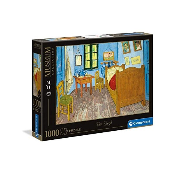 Clementoni Museum Collection-Chambre Arles, Van Gogh-1000 pièces-Puzzle Adulte-fabriqué en Italie, 39616, Multicolore