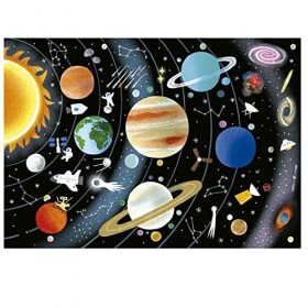 Educa - Puzzle de 150 pièces pour Enfants | Système Solaire. Mesure : 48 x 34 cm. Composé de Grandes pièces Parfaitement fini