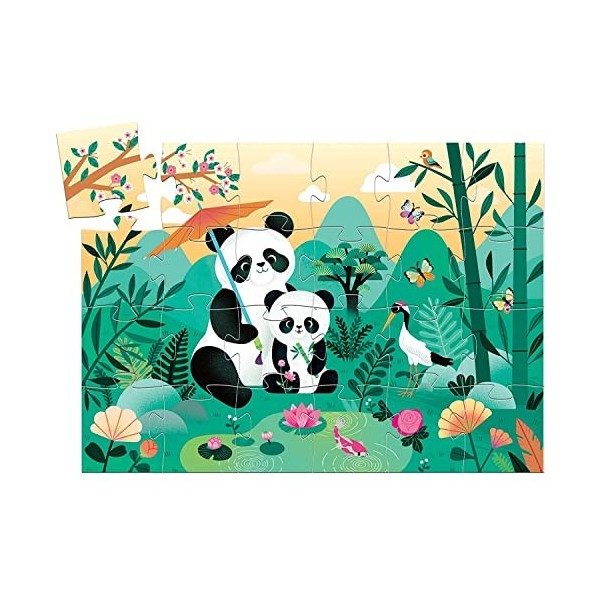 Puzzle enfant Djeco Silhouette Panda 24 pièces