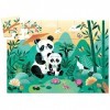 Puzzle enfant Djeco Silhouette Panda 24 pièces