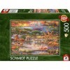 Schmidt Spiele 59708 Puzzle Paradis du Kilimandjaro 500 pièces, Multicolore