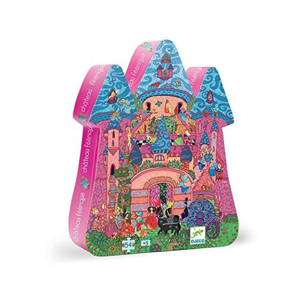 Djeco DJ07246 Casse-tête en Forme de château, Multicolore