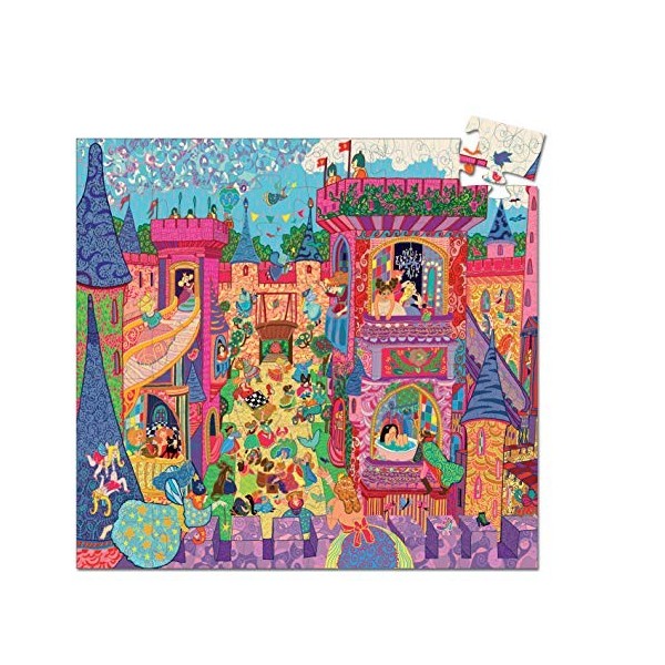 Djeco DJ07246 Casse-tête en Forme de château, Multicolore