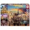 Educa - Puzzle de 1000 pièces pour Adultes | CollagedDe Notre-Dame. Comprend Fix Puzzle Tail pour laccrocher Une Fois lasse