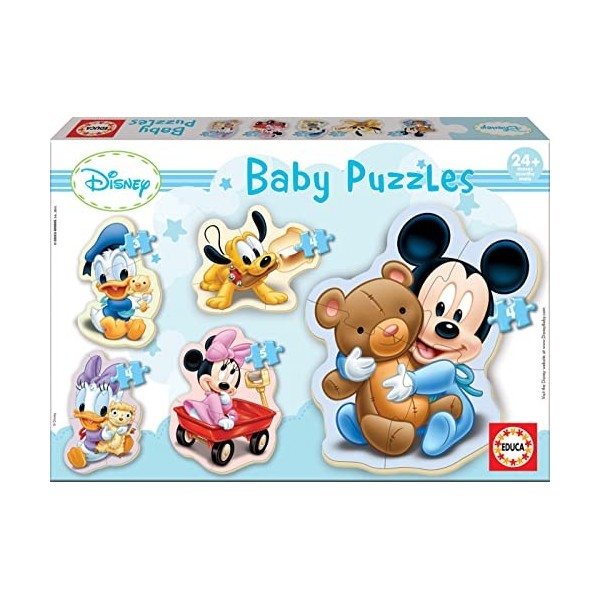 Educa - 13813 - Puzzle Silhouette WD Mickey 13813