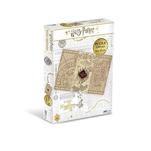 ABYstyle - HARRY POTTER Puzzle 1000 pièces Carte du Maraudeur