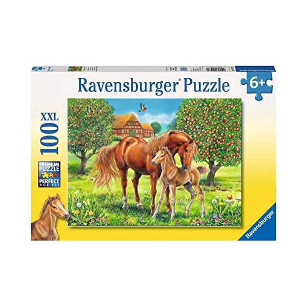 Ravensburger - 10577 9 - Puzzle - Chevaux Au Pré - 100 Pièces