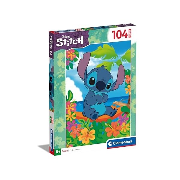 Clementoni- Stitch Puzzle, 27572, Multilingue