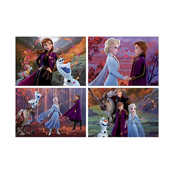 Educa - MultiPuzzles La Reine des Neiges. 4 Puzzles Progressifs pour Enfants. Recommandé à partir de 5 Ans 18640 