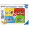 Ravensburger - Puzzle Enfant - Puzzle 150 p XXL - Les différents types de Pokémon - 10035