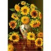 Castorland C-103843 Puzzle 1000 pièces Tournesols dans Un Vase Paon Multicolore