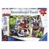 Ravensburger - Puzzle Enfant - Puzzles 3x49 p - Les puissants Avengers - Marvel - Dès 5 ans - 08040