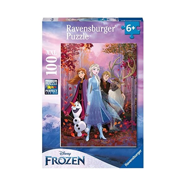 Ravensburger - Puzzle Enfant - Puzzle 100 p XXL - Elsa et ses amis / Disney La Reine des Neiges 2 - Dès 6 ans - 80535