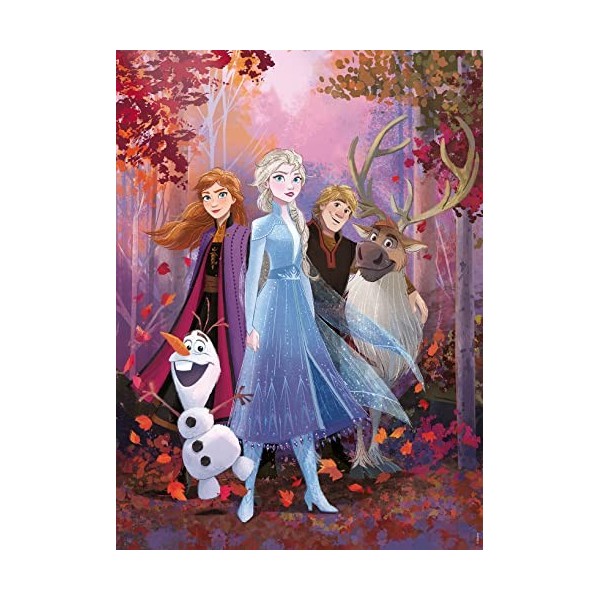 Ravensburger - Puzzle Enfant - Puzzle 100 p XXL - Elsa et ses amis / Disney La Reine des Neiges 2 - Dès 6 ans - 80535