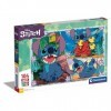 Clementoni- Stitch Puzzle, 23776, Black