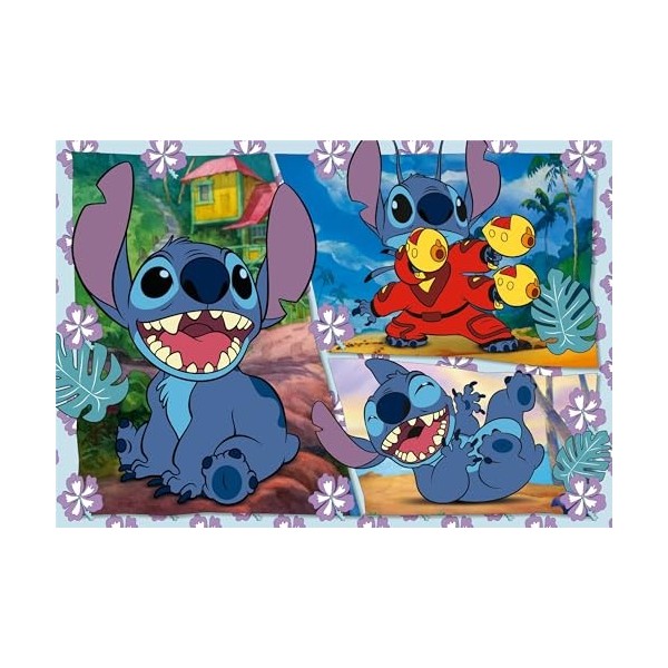 Clementoni- Stitch Puzzle, 23776, Black