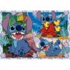 Clementoni- Stitch Puzzle, 23776, Black