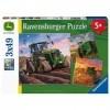 Ravensburger - Puzzle Enfant - 3 Puzzles 49 pièces - Les saisons / John Deere - Fille ou garçon dès 5 ans - Puzzle de qualité