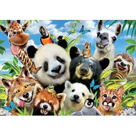 Educa - Puzzle de 1000 pièces pour Adultes | Selfies. Llama Drama. Comprend Fix Puzzle Tail pour laccrocher Une Fois lassem