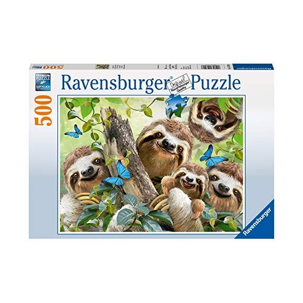 Ravensburger- Selfie Paresseux, 14790, Argent Silver 