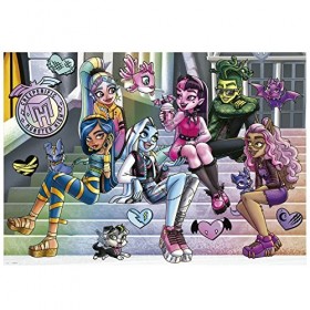 Educa - Puzzle de 1000 pièces pour Adultes et Les Images de Monster High, Mesures: 68 x 48 cm, Comprend cola Fix Puzzle, à pa