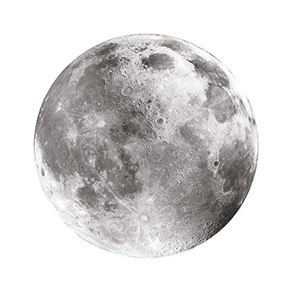 Clementoni Round Space Collection-Moon Adulte 500 pièces Lune, Rond, planète-fabriqué en Italie, Puzzle, 35108, Multicolore