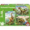 Schmidt Spiele - 56202 - Aventure avec Les Dinosaures, 3x48 Pcs