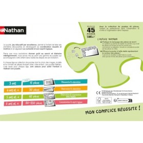 Nathan - Puzzle Enfant - 45 pièces - Les princesses Disney - Fille ou garçon dès 5 ans - Puzzle de qualité supérieure - Carto