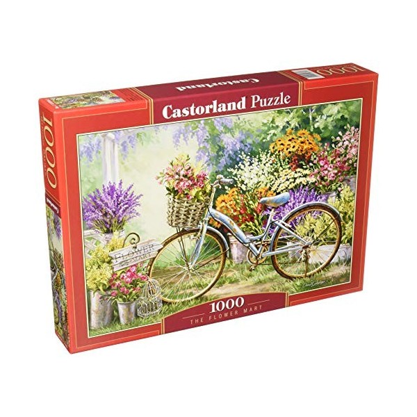 Castorland Puzzle 1000 pièces-The Flower Mart, C-103898, Multicolore