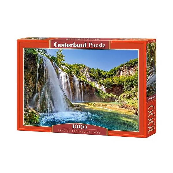 Castorland-1000 pc-Land of The Falling Lakes Puzzle, CSC104185, Multicolore