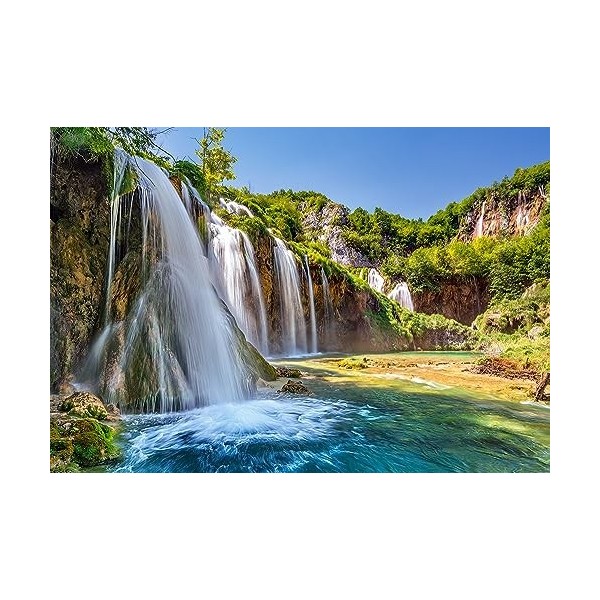Castorland-1000 pc-Land of The Falling Lakes Puzzle, CSC104185, Multicolore