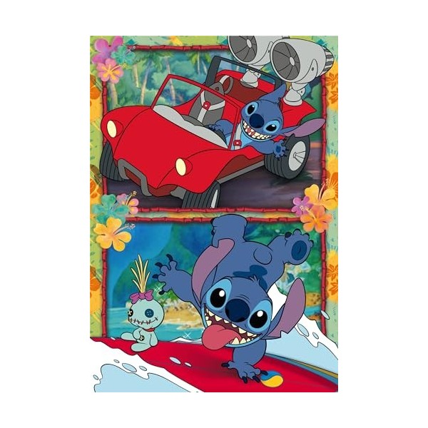 Clementoni- Stitch Puzzle, 27571, Multilingue