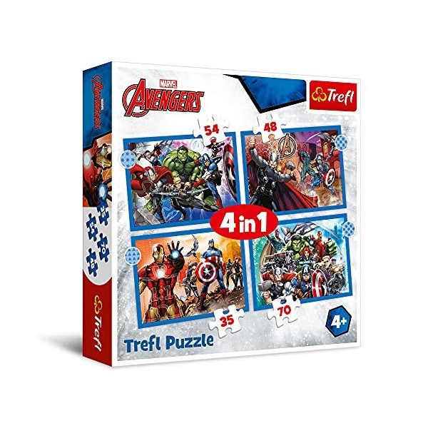 Trefl- Avengers 4 in 1 Puzzle