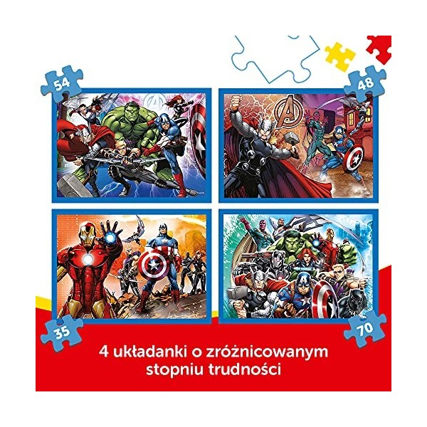 Trefl- Avengers 4 in 1 Puzzle