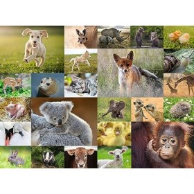 Ravensburger - Puzzle pour enfants - 200 p XXL - Adorables bébés animaux - Dès 8 ans - Puzzle de qualité supérieure - Carton 