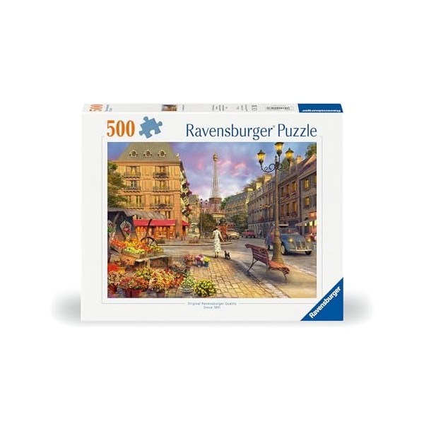 Ravensburger 12000198-Promenade à Travers Paris 500 pièces pour Adultes et Enfants à partir de 10 Ans-Puzzle avec Motif de Vi