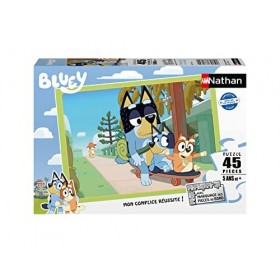 Nathan - Puzzle enfants - 45 pièces - Après-midi en famille - Bluey - Fille ou garçon dès 5 ans - Puzzle de qualité supérieur
