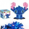 Sykerout Blocs de Construction Lilo & Lilo, Ensemble de Mini Briques de Dessin animé Stitch, Particules de Plastique, Jouets 