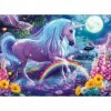 Ravensburger - Puzzle Enfant - Puzzle 100 p XXL - Licorne scintillante Collection Paillettes - Dès 6 ans - 12980