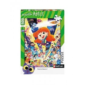 Nathan - Puzzle 500 pièces - Vives les Bizarres ! / Mortelle Adèle - Adultes et enfants dès 10 ans - Puzzle de qualité supéri