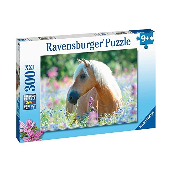 Ravensburger - Puzzle Enfant - Puzzle 300 p XXL - Cheval dans la prairie - Dès 9 ans - 13294