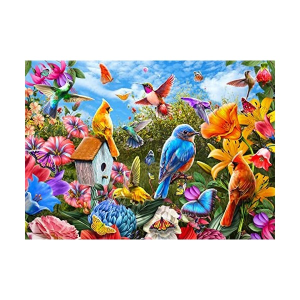 Birds and Flowers Puzzle 1000 Pieces Paysages Puzzle 1000 Pièces Adultes Idée Cadeau