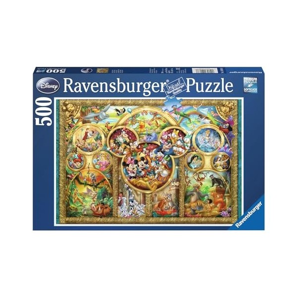 Ravensburger - Puzzle Adulte - Puzzle 500 pièces - Famille Disney - Adultes et enfants dès 12 ans - Puzzle de qualité supérie