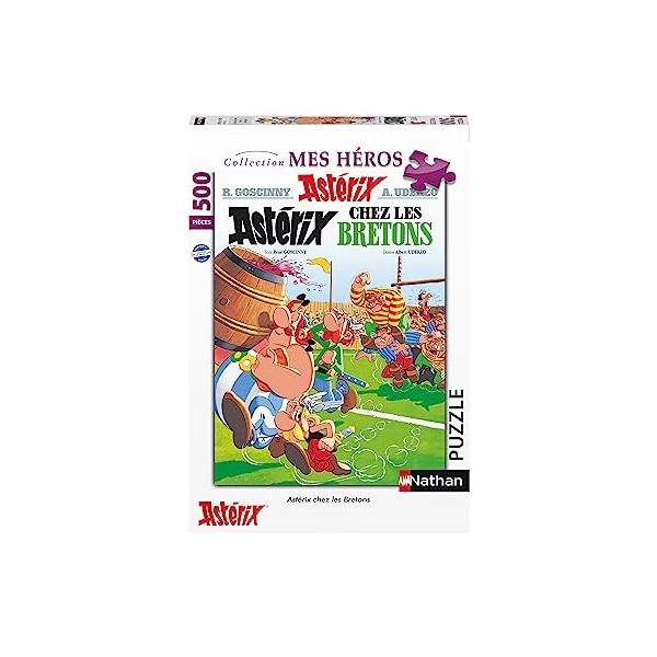 Nathan - Puzzle 500 pièces - Astérix chez les Bretons - Adultes et enfants dès 10 ans - Puzzle de qualité supérieure - Collec