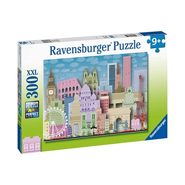 Ravensburger - Puzzle pour enfants - 300 p XXL - Europe colorée - Dès 9 ans - Puzzle de qualité supérieure - Carton épais et 