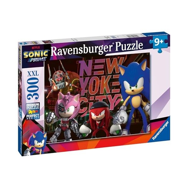 Ravensburger - Puzzle pour enfants - 300 pièces XXL - Un monde parallèle - Sonic Prime - Dès 9 ans - Puzzle de qualité supéri