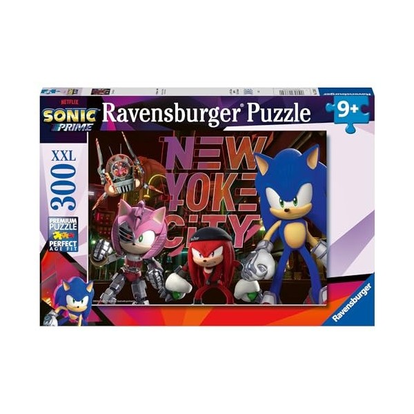 Ravensburger - Puzzle pour enfants - 300 pièces XXL - Un monde parallèle - Sonic Prime - Dès 9 ans - Puzzle de qualité supéri